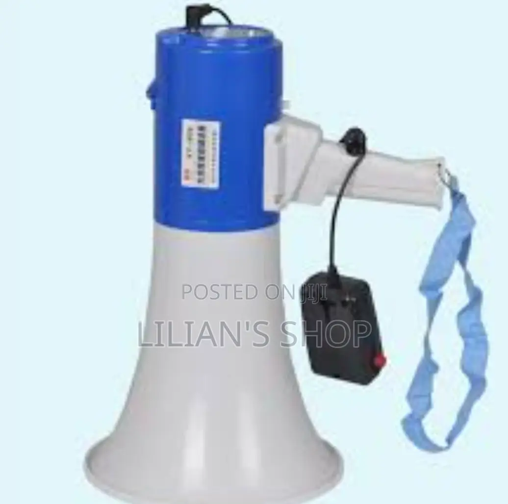Loudspeaker Megaphone With Recording Reading Advertising