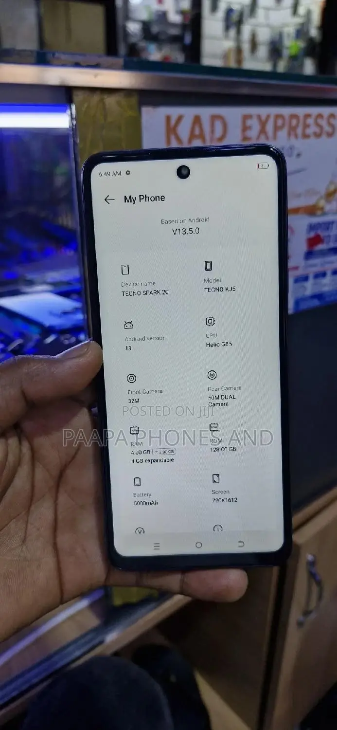 Tecno Spark 20 128 GB Black