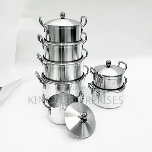 7 Piece Thickened Aluminium Cookware Saucepans Set