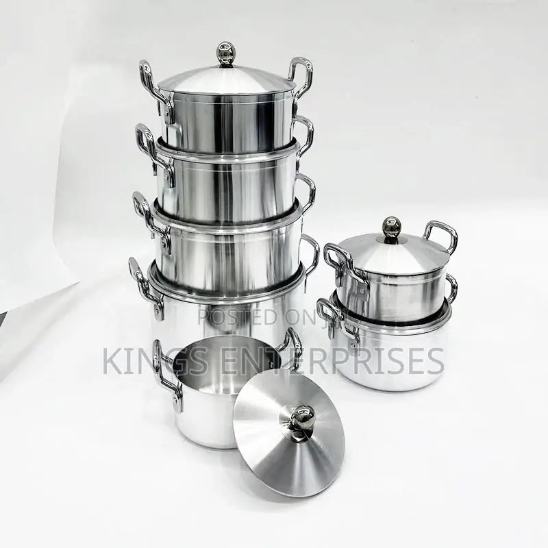 7 Piece Thickened Aluminium Cookware Saucepans Set