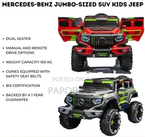 Mercedes-Benz Jumbo Size Rechargeable Kids Car
