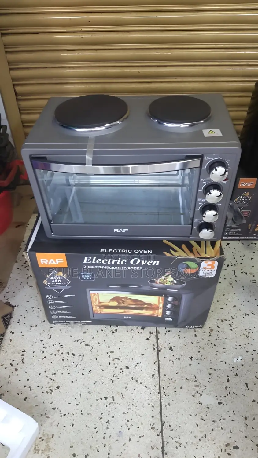 RAF 40litres Electric Mini Oven With 2 Hotplates \\ R.5310