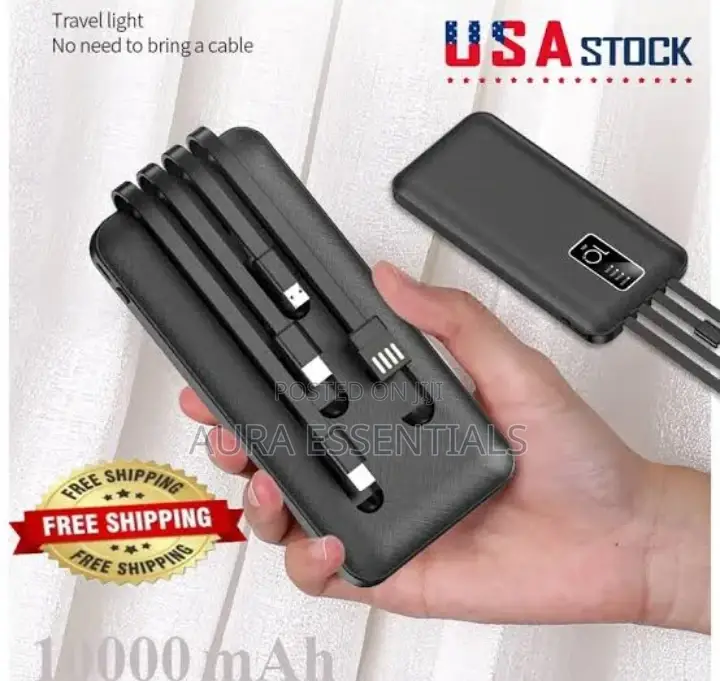 Portable Fast Charging True 10000mah Power Bank