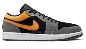 Original Nike Air Jordan 1 Low SE Vivid Grey Orange Sneaker