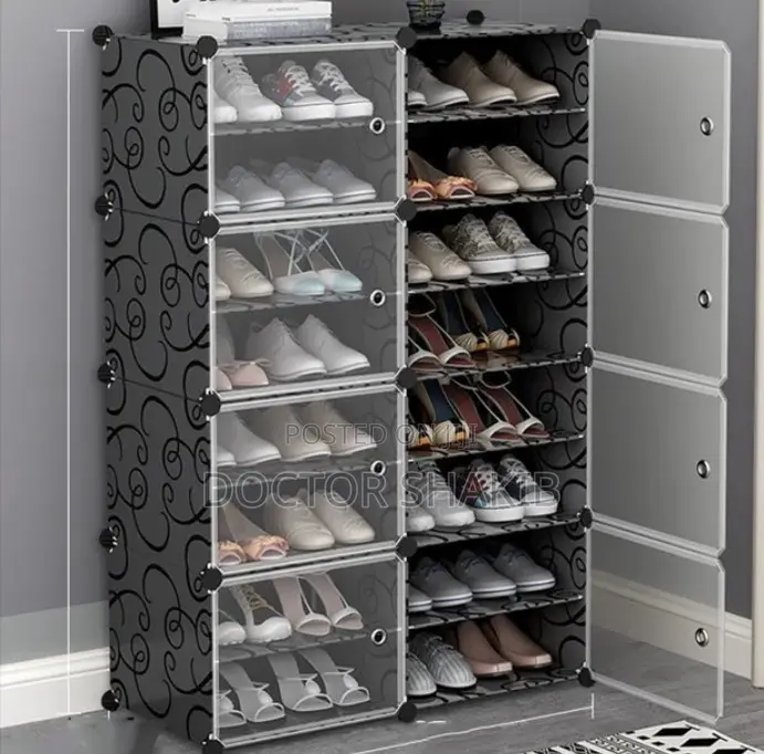 8 Door Plastic Shoe Rack