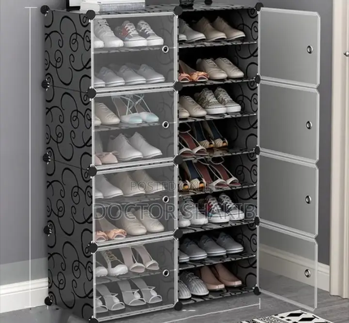 8 Door Plastic Shoe Rack