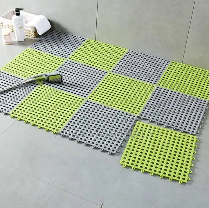 Square Shower Mat Non-Slip Bath Mats (6pcs)