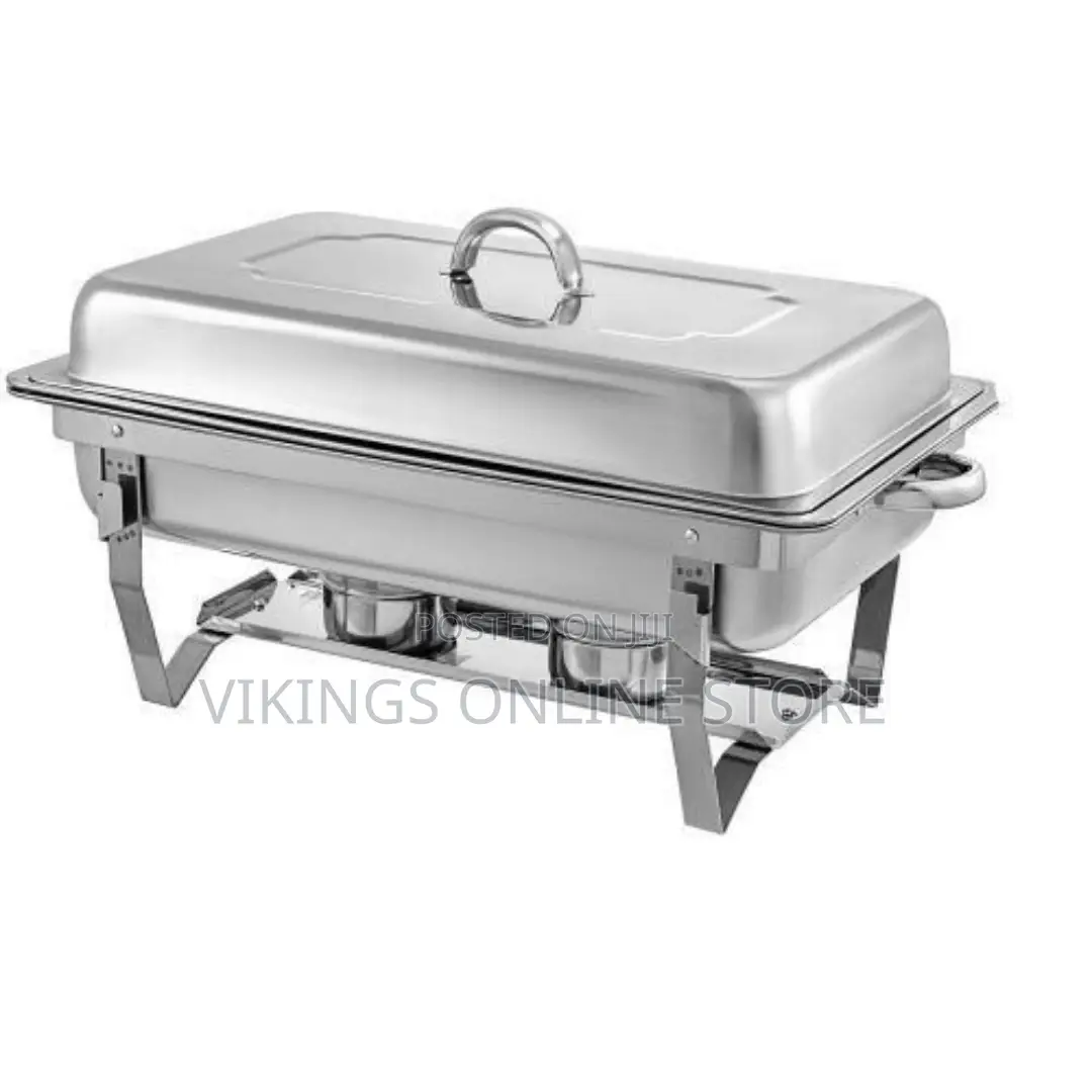 Quality Chaffing Dish Food Warmer With 3 Food Pans-silver