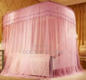 2 Stand Adjustable Sleeping Mosquito Net- White, Pink