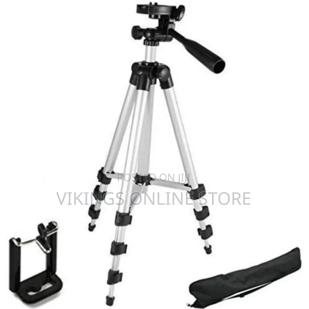 Portable Lightweight Camera Stand With Phone Clip