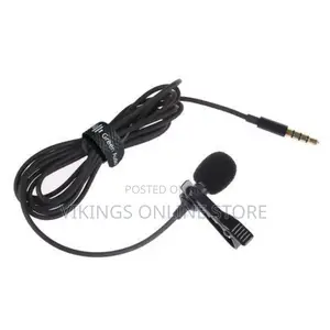 Mini Clip-on Lavalier Microphone Lapel Condenser Mic