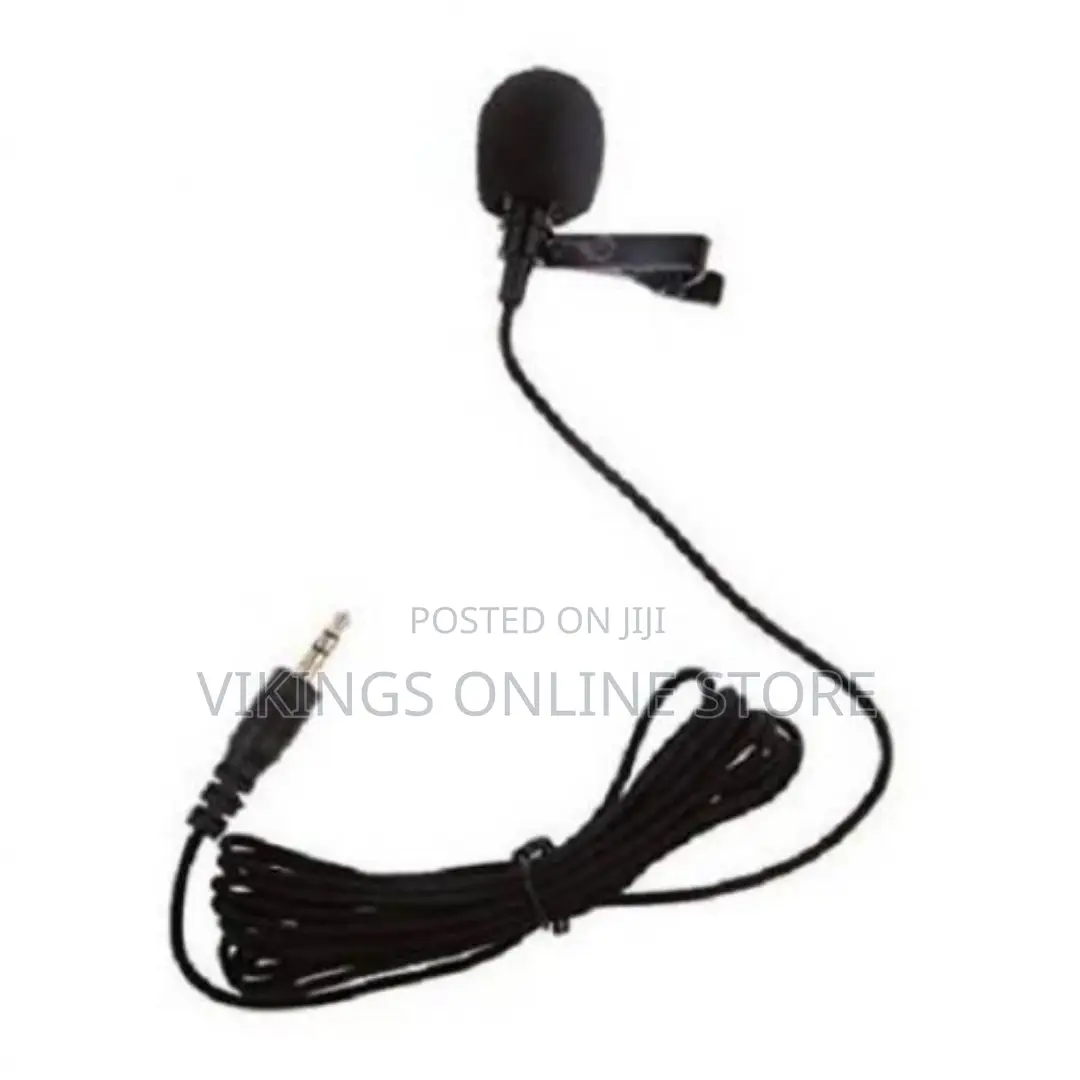 Mini Clip-on Lavalier Microphone Lapel Condenser Mic