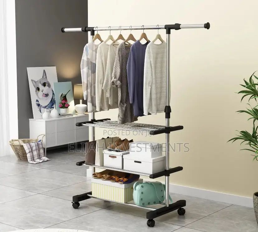 Floor Hanger Household Telescopic Clothes Rack /Dryer Hanger