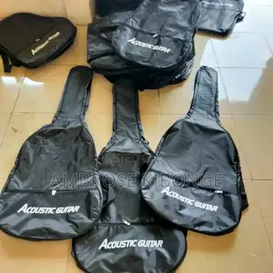 Black Single Layer Nylon Full Size Acoustic/Solo Guitar Bags
