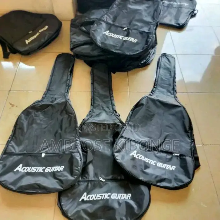 Black Single Layer Nylon Full Size Acoustic/Solo Guitar Bags