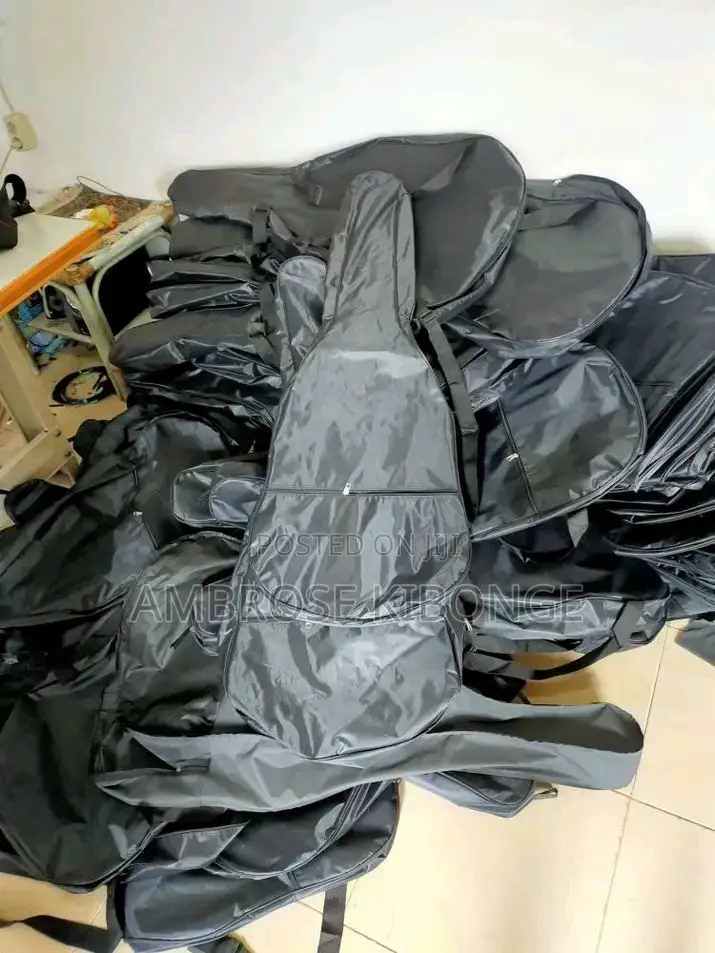Black Single Layer Nylon Full Size Acoustic/Solo Guitar Bags