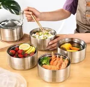 4layers Large Stainless Steel Lunch Box