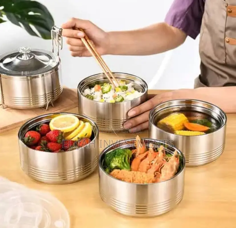 4layers Large Stainless Steel Lunch Box