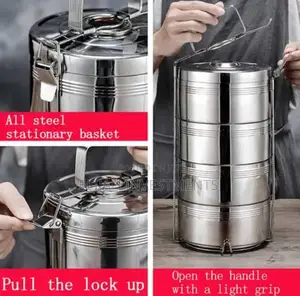 4layers Large Stainless Steel Lunch Box