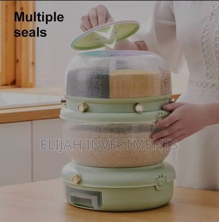 2 Layer Rotary Multifunction Grain/Cereal Dispenser