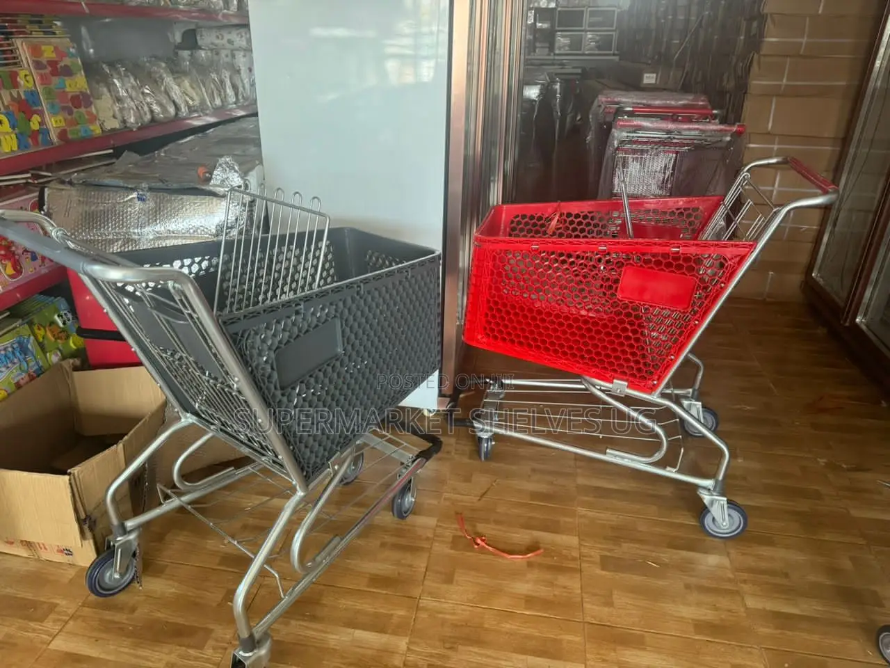 Ssupermarket Trolly Big Size Blue Color on Sale At