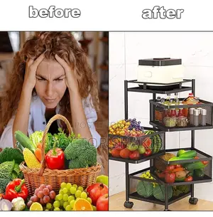 4 Layer Stainless Steel Vegetable/ Fruit Rack