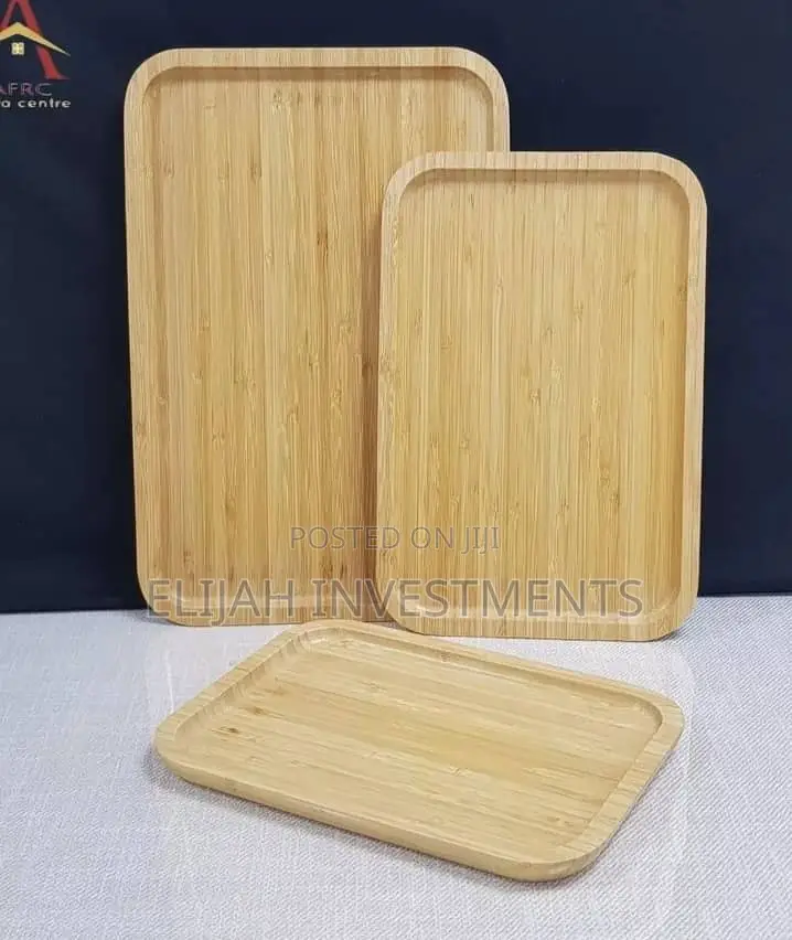 3pcs Wooden Serving Trays