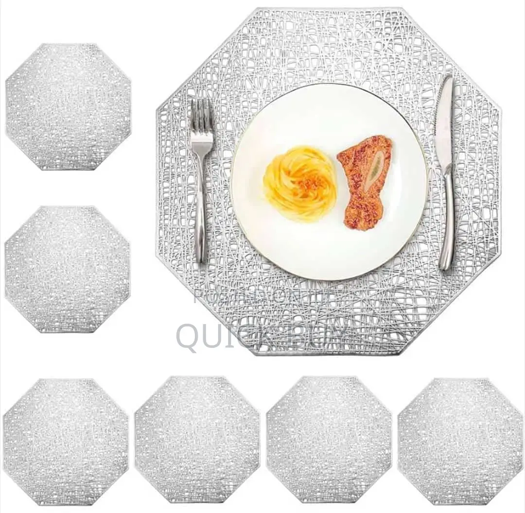 6pcs Non-Slip Insulation Placemat Washable Table Mats Set