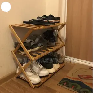 3 Layers Bamboo Foldable Shoe Rack