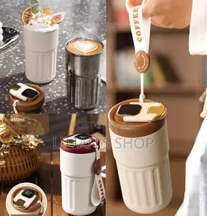 Smart Thermos Mug With LED Temperature Display