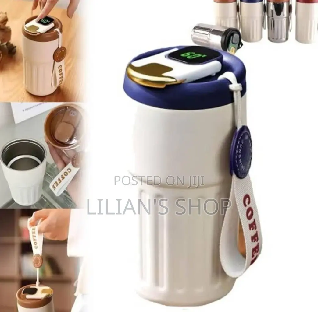 Smart Thermos Mug With LED Temperature Display