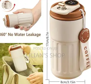 Smart Thermos Mug With LED Temperature Display