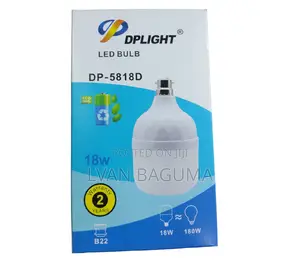 DP Light Rechargeable Bulb 4 - 6 HRS - 2 Year Warranty