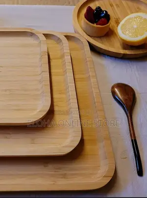 3pcs Wooden Serving Trays