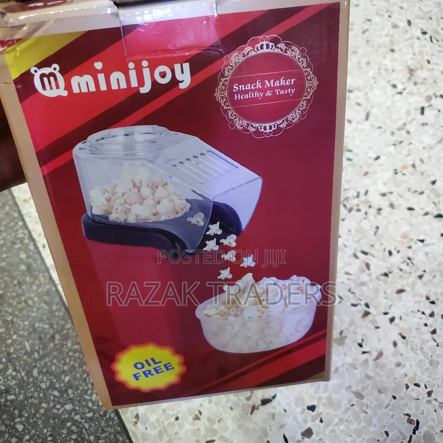 Popcorn Maker Machine With Wheels 1400 Watts