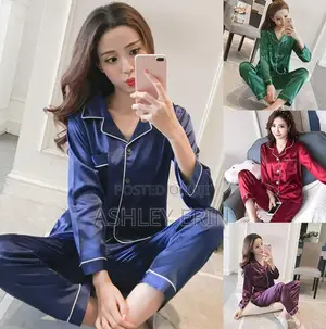 Photo - 2pcs Silk Pyjama Set