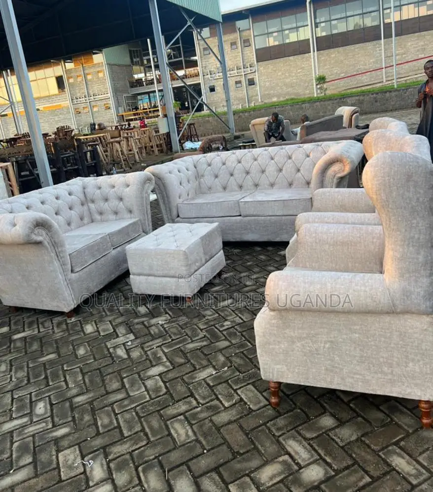 7 Seater Tufted Sofa Set