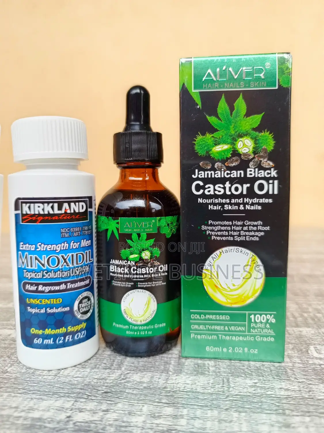 Castor Oil Kirkland Minoxidil 5% for Hair and Beard Growth