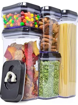 5pcs Set Durable Plastic Bpa-Free Clear Plastic Containers