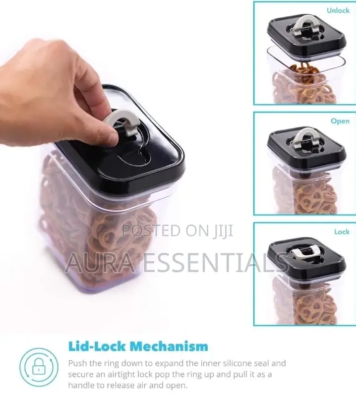 5pcs Set Durable Plastic Bpa-Free Clear Plastic Containers