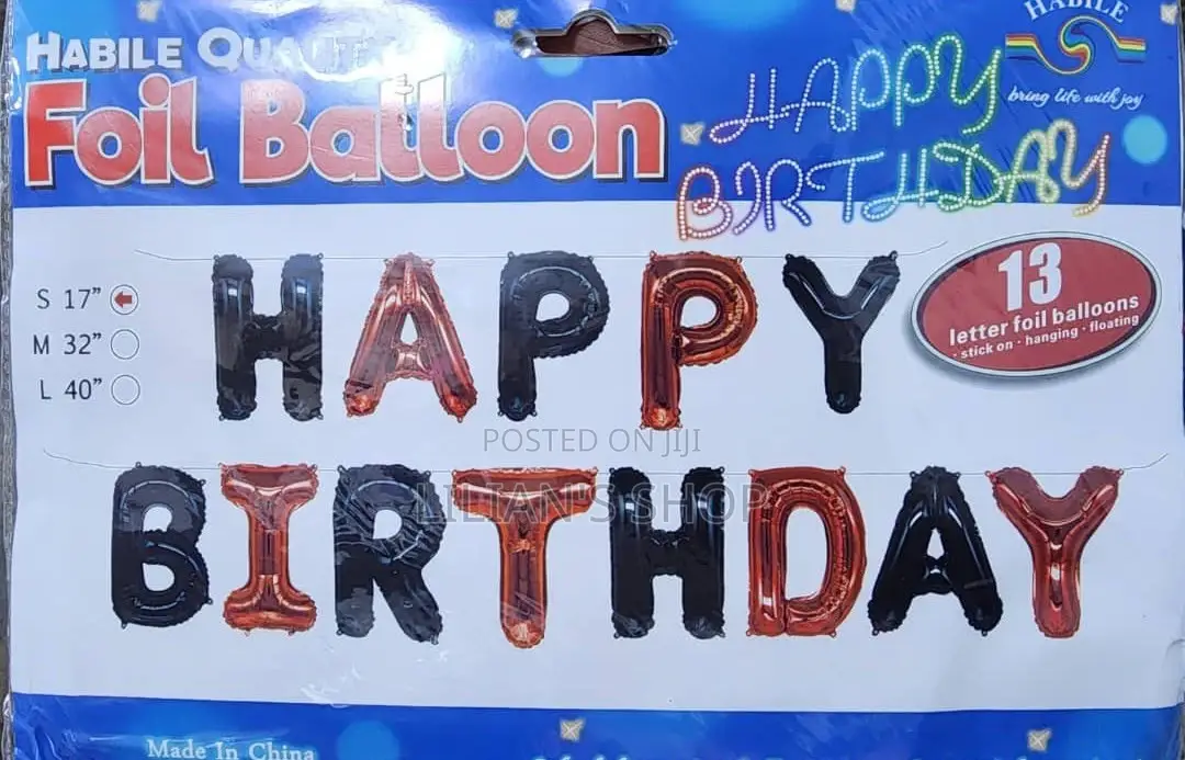17" Happy Birthday Foil Balloons