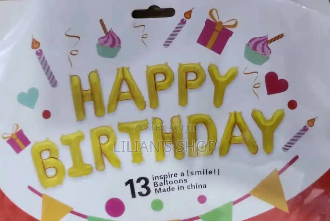 17" Happy Birthday Foil Balloons
