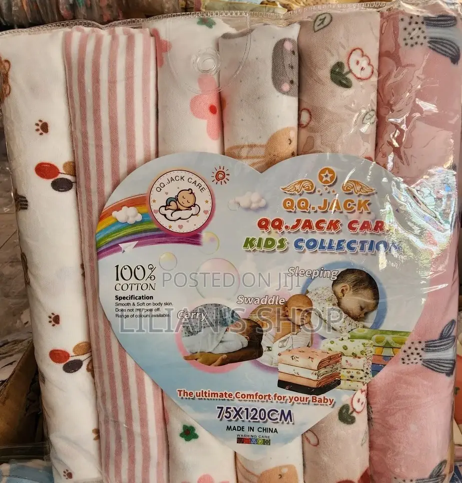 Cotton and Stain Resistant Baby Bedsheets -6pcs