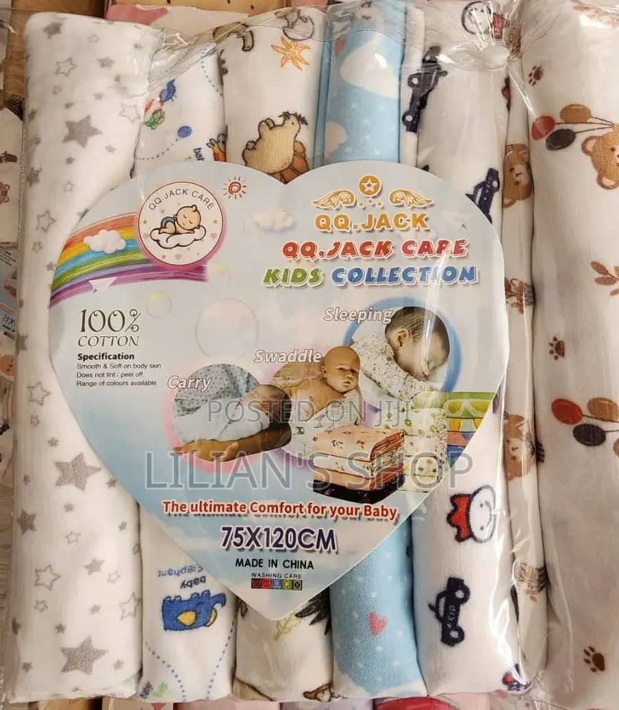 Cotton and Stain Resistant Baby Bedsheets -6pcs