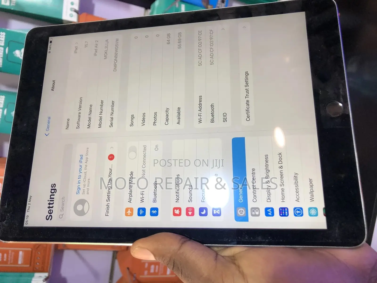 Apple iPad Air 2 64 GB Silver