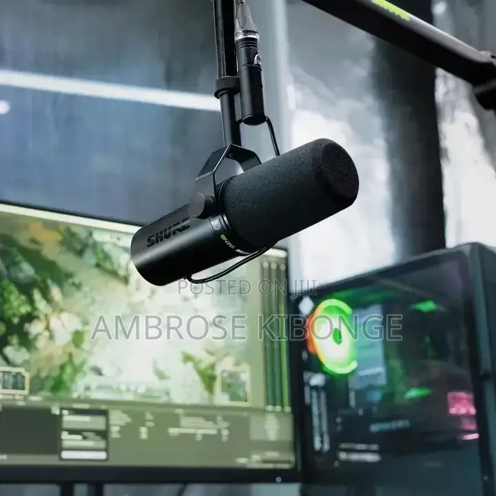 High Quality Sound SHURE SM7B Condenser Studio Microphones.
