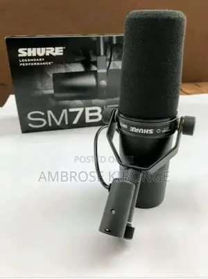 High Quality Sound SHURE SM7B Condenser Studio Microphones.