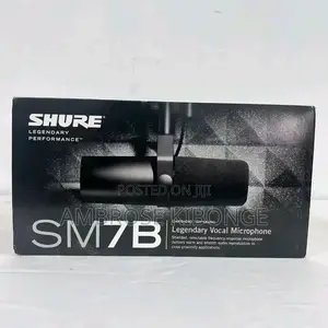High Quality Sound SHURE SM7B Condenser Studio Microphones.