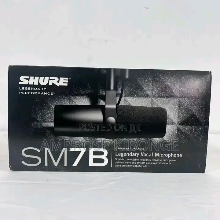 High Quality Sound SHURE SM7B Condenser Studio Microphones.