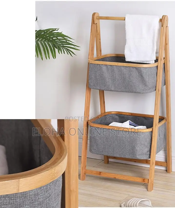 Laundry Hamper With Removable Slide Bag and Shelf,